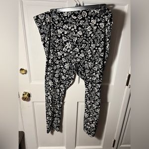 Old Navy 3x black white leggings